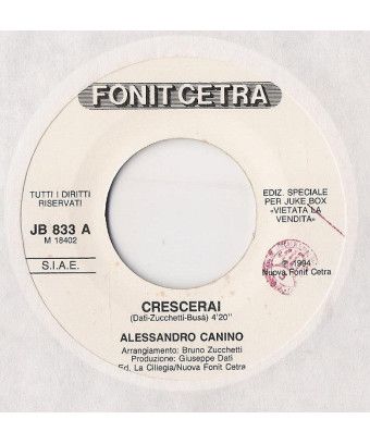 You'll Grow Up Being Tough [Alessandro Canino,...] – Vinyl 7", 45 RPM, Jukebox [product.brand] 1 - Shop I'm Jukebox 