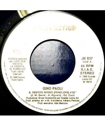 Il Vestito Rosso (Penelope) Le Ragazze Fanno Grandi Sogni [Gino Paoli,...] - Vinyl 7", 45 RPM, Jukebox [product.brand] 1 - Shop 