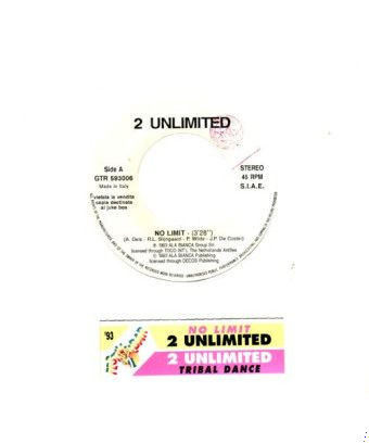 No Limit Tribal Dance [2 Unlimited] - Vinyle 7", 45 tours, Jukebox [product.brand] 1 - Shop I'm Jukebox 