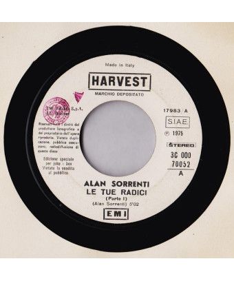 Le Tue Radici (Parte I) My Eyes Adored You [Alan Sorrenti,...] - Vinyl 7", 45 RPM, Jukebox [product.brand] 1 - Shop I'm Jukebox 