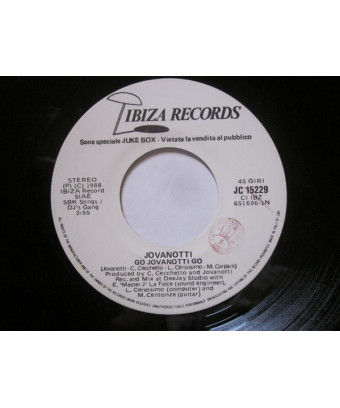 Go Jovanotti Go  [Jovanotti] - Vinyl 7", 45 RPM, Jukebox, Stereo