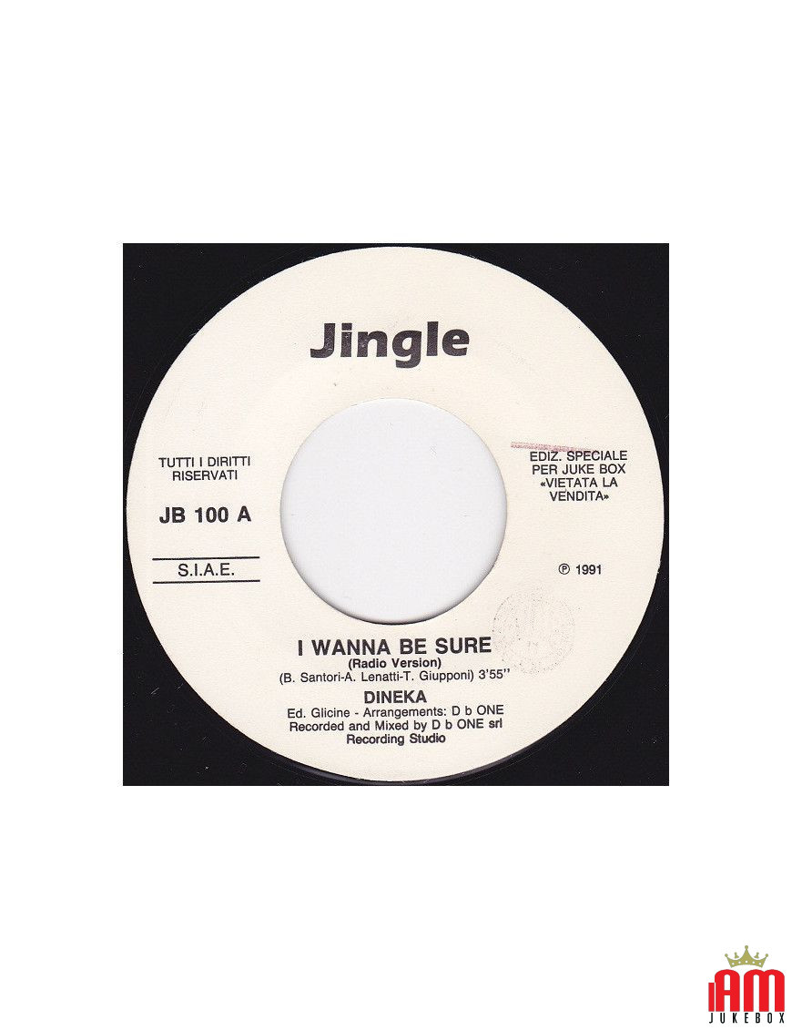 I Wanna Be Sure Can't You See [Dineka,...] - Vinyl 7", 45 RPM, Jukebox [product.brand] 1 - Shop I'm Jukebox 