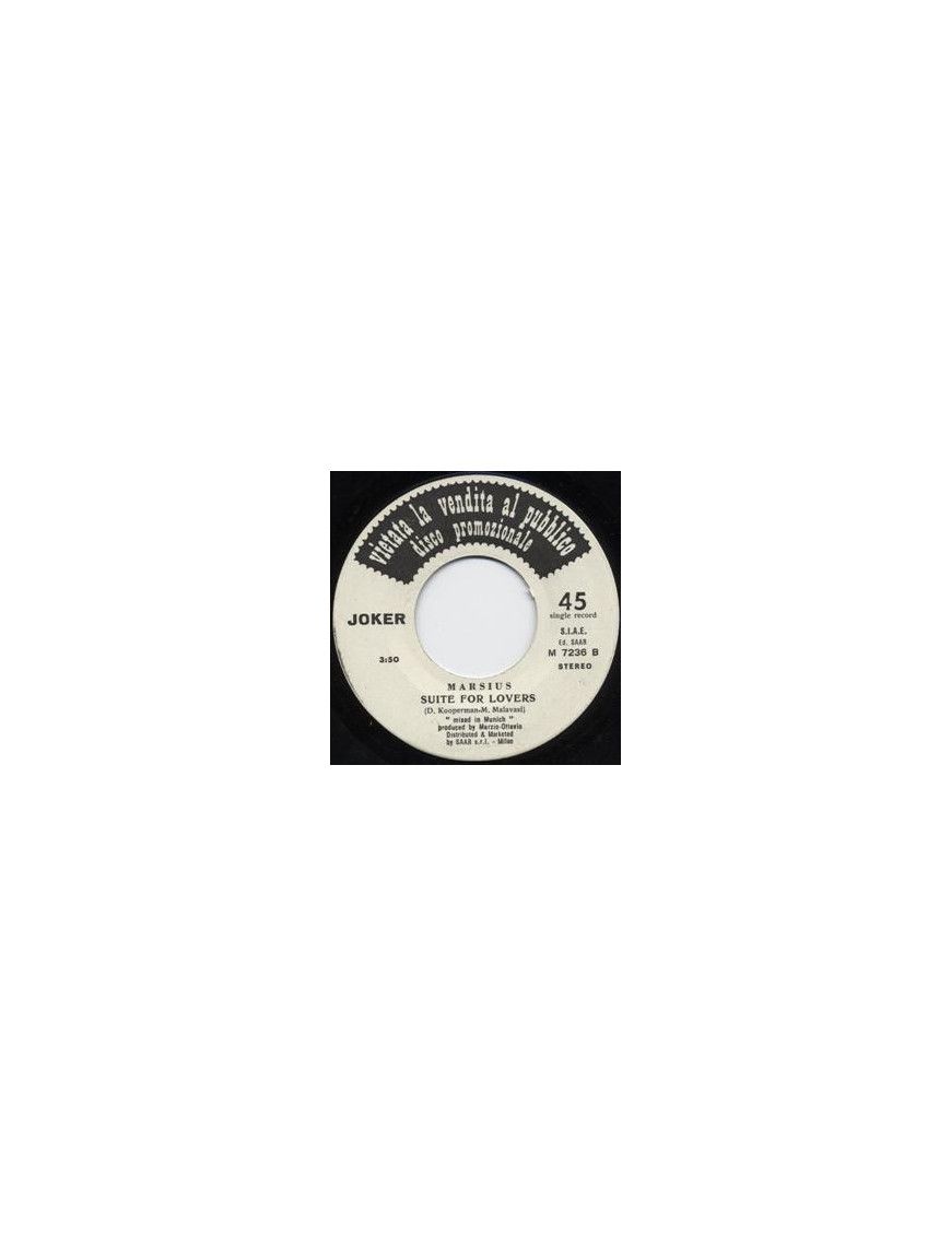 Don't Stop Me (I Like It) Suite For Lovers [David Christie,...] - Vinyle 7", 45 RPM, Promo [product.brand] 1 - Shop I'm Jukebox 