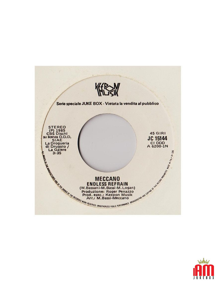 Endless Refrain Welcome To The Sunshine [Meccano (3),...] – Vinyl 7", 45 RPM, Jukebox, Stereo [product.brand] 1 - Shop I'm Jukeb