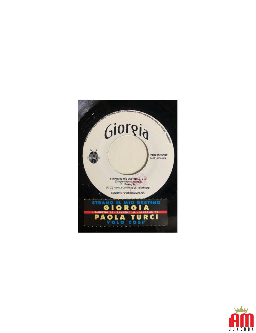 Strange My Destiny Flights Also [Giorgia,...] – Vinyl 7", 45 RPM, Jukebox [product.brand] 1 - Shop I'm Jukebox 