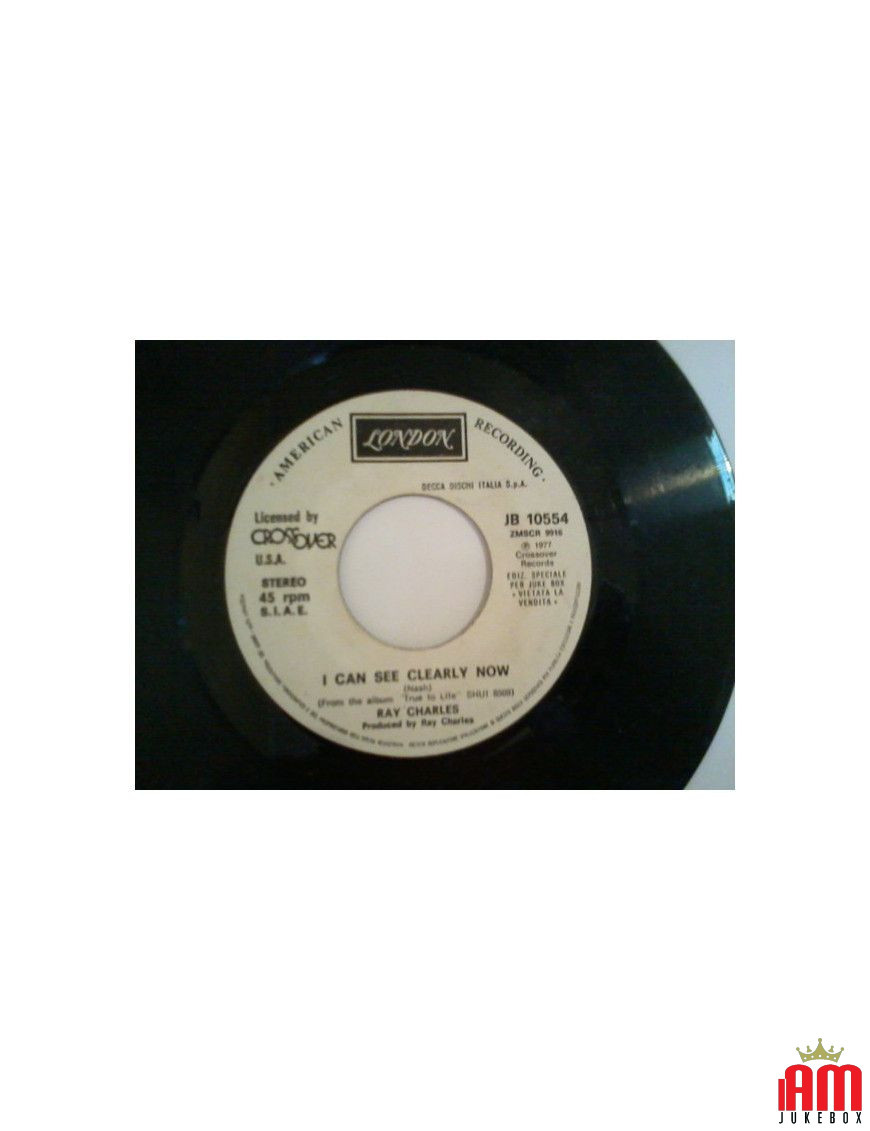 Je peux voir clairement maintenant les yeux verts... Mers calmes [Ray Charles,...] - Vinyl 7", 45 RPM, Jukebox [product.brand] 1