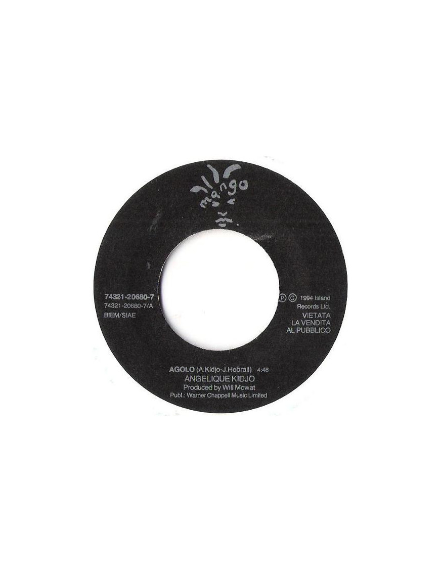 Agolo   Look Who's Talking [Angélique Kidjo,...] - Vinyl 7", 45 RPM, Promo
