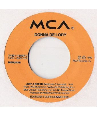 Just A Dream What Is Love [Donna De Lory,...] - Vinyle 7", 45 RPM, Promo [product.brand] 1 - Shop I'm Jukebox 