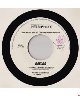 Gimme A Little Sign Amare Il Mare [Deeldo,...] - Vinyle 7", 45 RPM, Jukebox [product.brand] 1 - Shop I'm Jukebox 