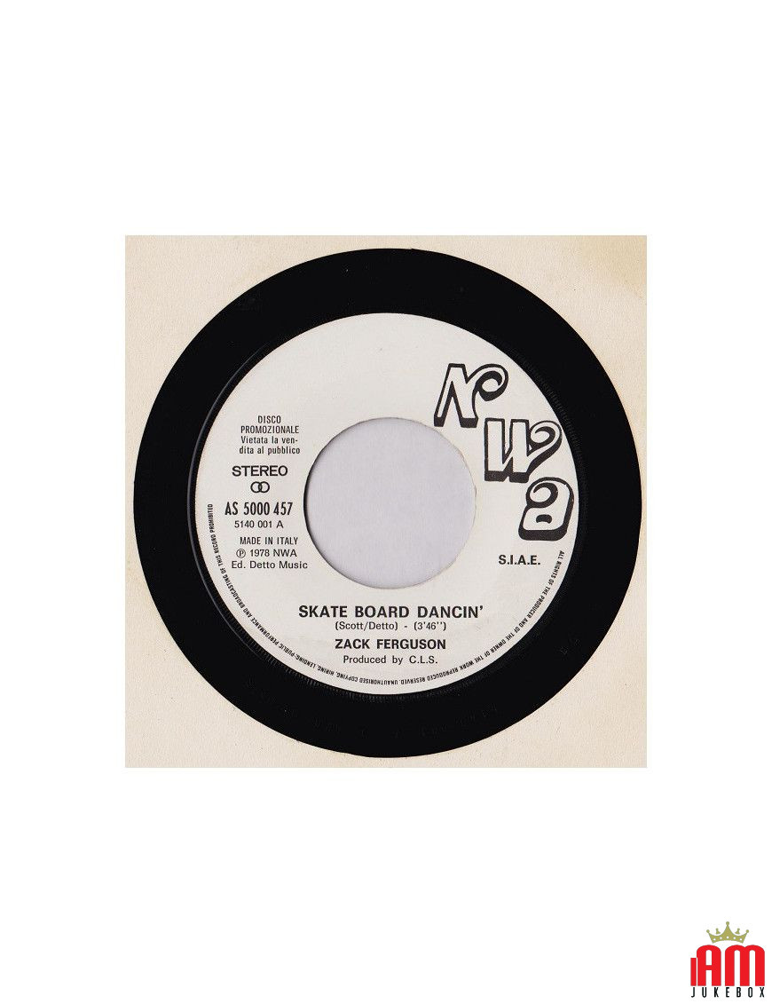 Skate Board Dancin' Il Tesoro [Zack Ferguson,...] - Vinyl 7", 45 RPM, Promo, Stereo [product.brand] 1 - Shop I'm Jukebox 