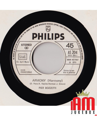 Armony (Harmony) Itch And Scratch (Part 1) [Pier Michele Bozzetti,...] - Vinyl 7", 45 RPM, Promo, Stereo [product.brand] 1 - Sho