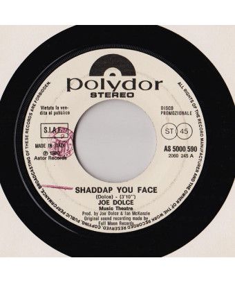 Shaddap You Face September [Joe Dolce Music Theatre,...] - Vinyle 7", 45 RPM, Promo [product.brand] 1 - Shop I'm Jukebox 