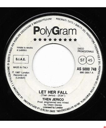 Let Her Fall Ever Fallen In Love [Then Jerico,...] - Vinyl 7", 45 RPM, Promo, Stéréo [product.brand] 1 - Shop I'm Jukebox 