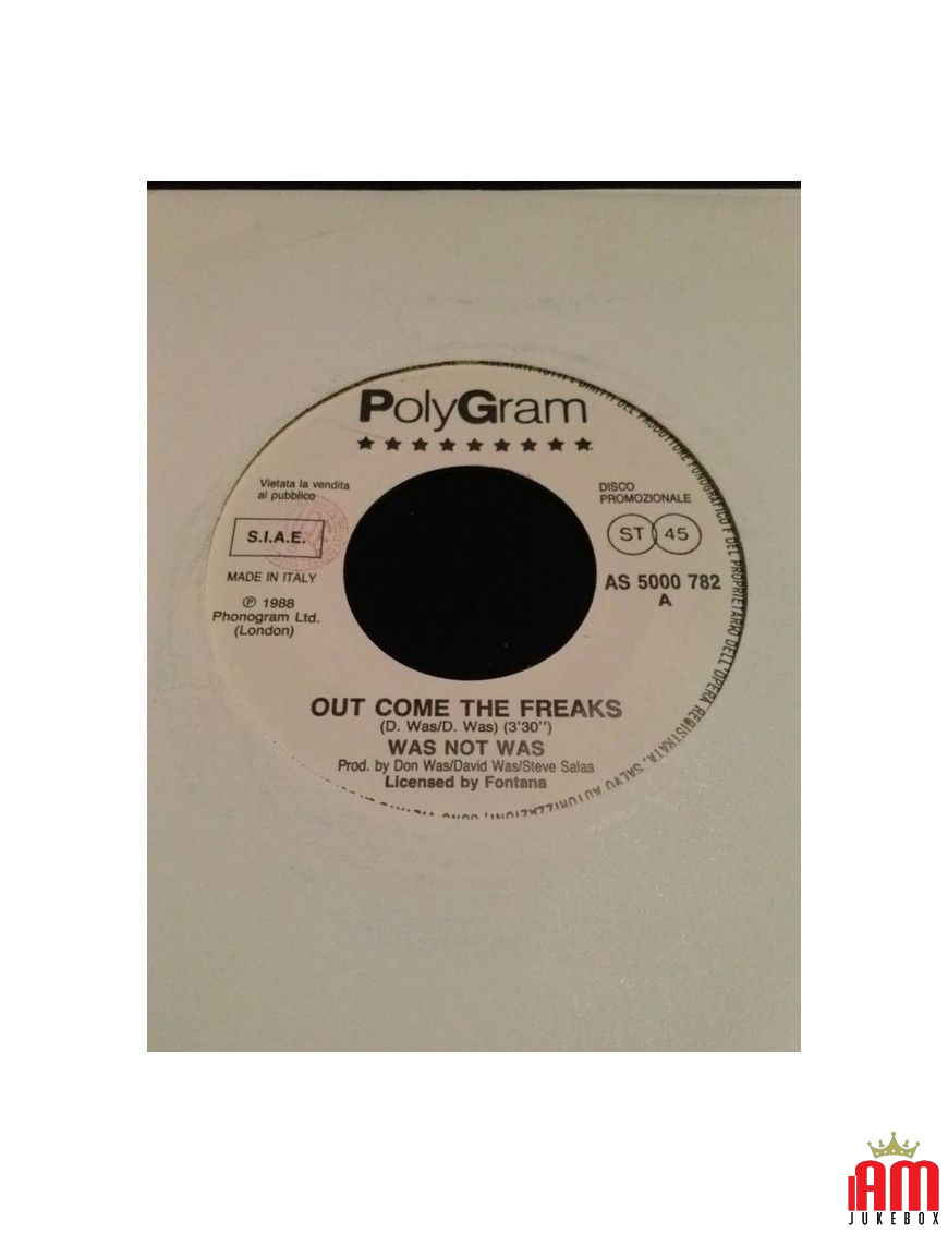 Out Come The Freaks Love Struck [Was (Not Was),...] - Vinyl 7", 45 RPM, Promo [product.brand] 1 - Shop I'm Jukebox 