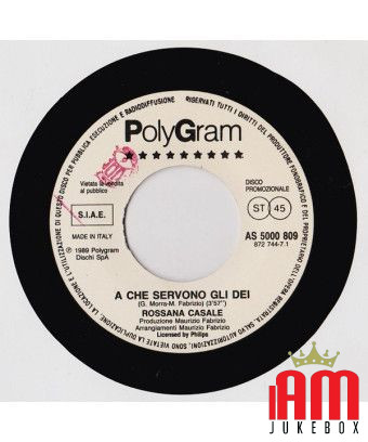 What Are the Gods For Time After Time [Rossana Casale,...] – Vinyl 7", 45 RPM, Promo [product.brand] 1 - Shop I'm Jukebox 