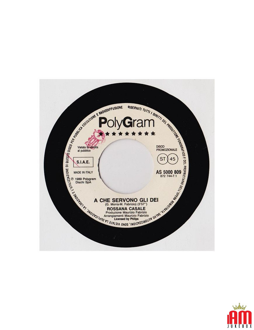 What Are the Gods For Time After Time [Rossana Casale,...] - Vinyl 7", 45 RPM, Promo [product.brand] 1 - Shop I'm Jukebox 