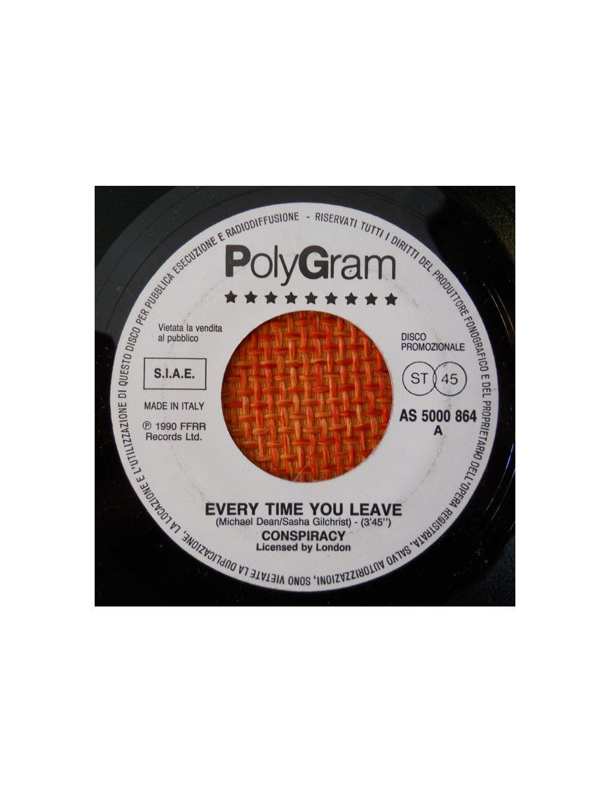 Every Time You Leave Only Your Love [Conspiracy (19),...] – Vinyl 7", 45 RPM, Jukebox, Promo [product.brand] 1 - Shop I'm Jukebo