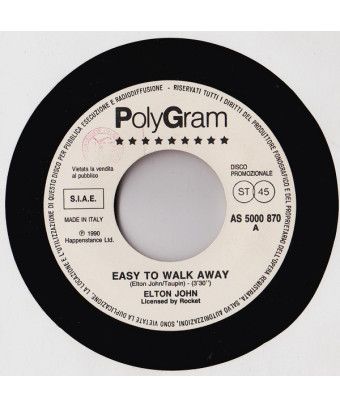 Easier To Walk Away Dance [Elton John,...] – Vinyl 7", 45 RPM, Promo [product.brand] 1 - Shop I'm Jukebox 