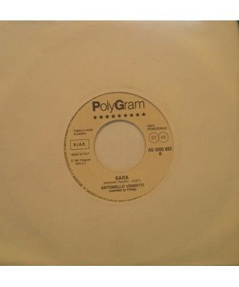 Sara Born Under the Sign of Pisces [Antonello Venditti] – Vinyl 7", 45 RPM, Promo [product.brand] 1 - Shop I'm Jukebox 