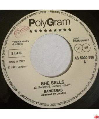 She Sells Gypsy Woman (She's Homeless) [Banderas,...] - Vinyl 7", 45 RPM, Single, Promo [product.brand] 1 - Shop I'm Jukebox 