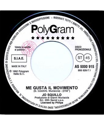 Me Gusta Il Movimento L'Amore Va Oltre [Jo Squillo,...] - Vinyl 7", 45 RPM, Promo [product.brand] 1 - Shop I'm Jukebox 