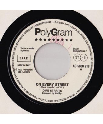 On Every Street Laid So Low (Tears Roll Down) [Dire Straits,...] - Vinyl 7", 45 RPM, Promo [product.brand] 1 - Shop I'm Jukebox 