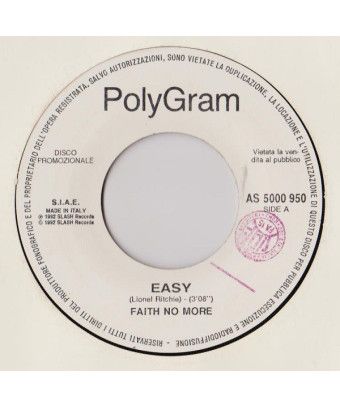 Easy An Emotional Time [Faith No More,...] – Vinyl 7", 45 RPM, Promo [product.brand] 1 - Shop I'm Jukebox 