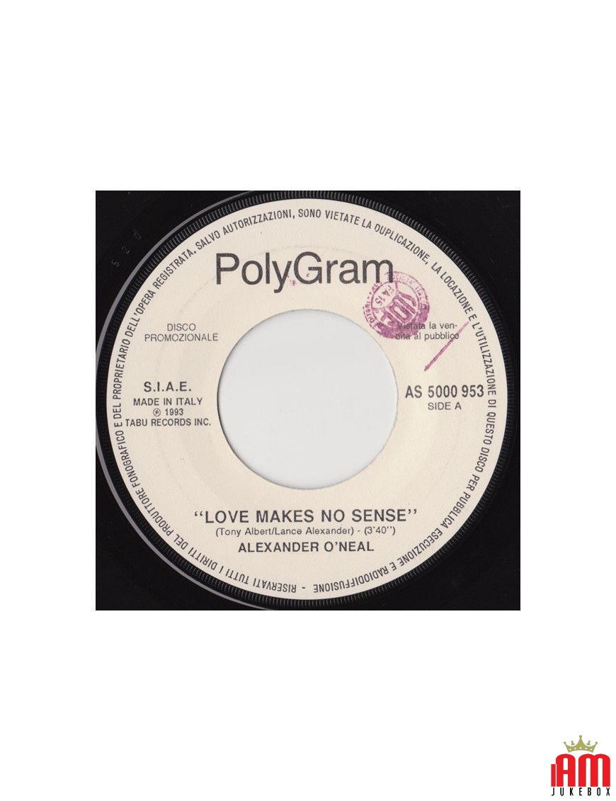 Love Makes No Sense All That She Wants [Alexander O'Neal,...] - Vinyl 7", 45 RPM, Promo [product.brand] 1 - Shop I'm Jukebox 