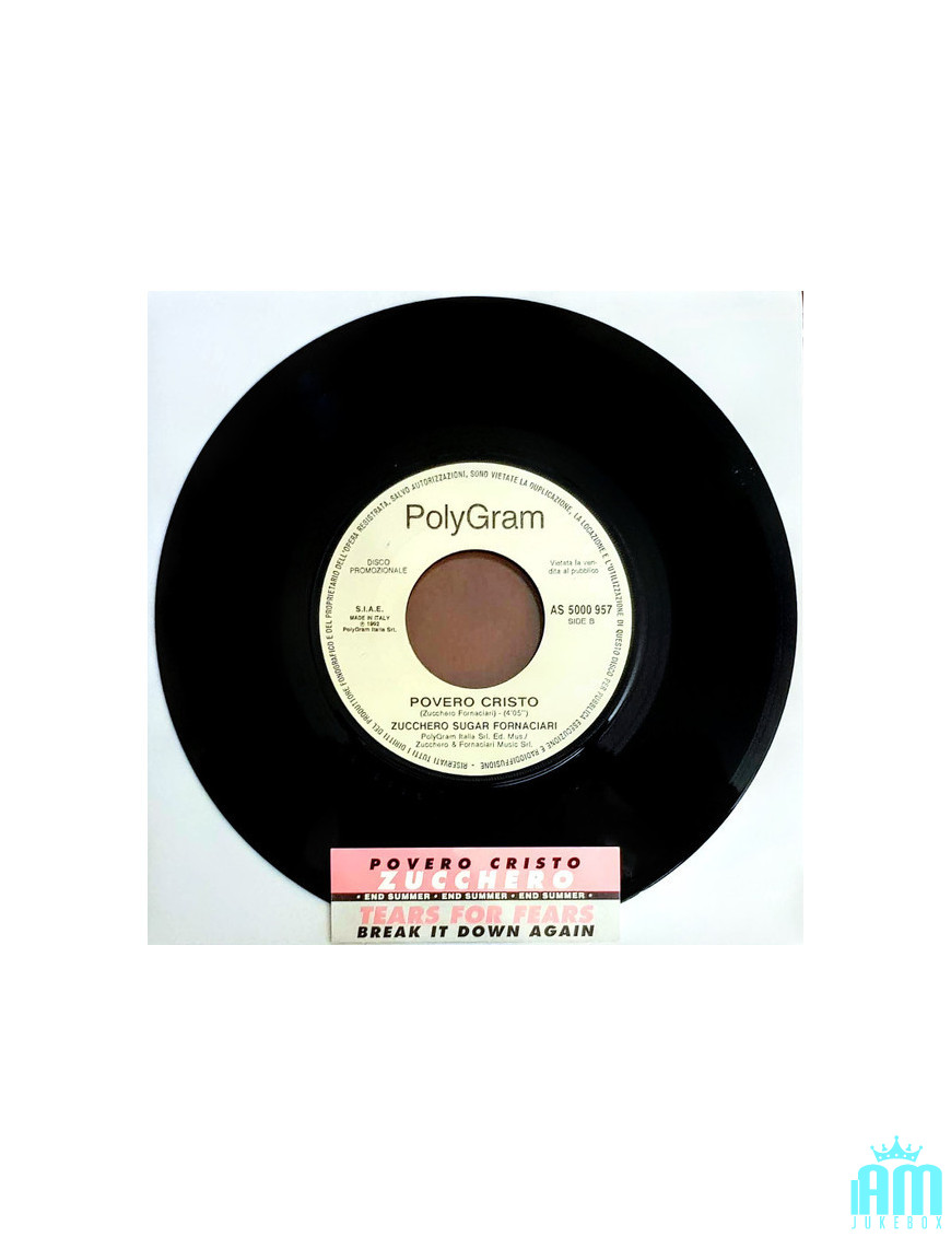Break It Down Again Poor Christ [Tears For Fears,...] - Vinyl 7", 45 RPM, Mispress, Promo [product.brand] 1 - Shop I'm Jukebox 