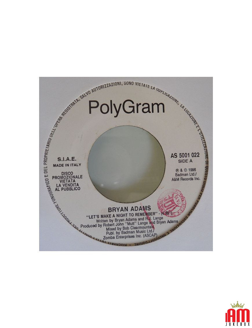 Faisons une nuit inoubliable sur Ocean Drive [Bryan Adams,...] - Vinyl 7", 45 RPM, Jukebox, Promo [product.brand] 1 - Shop I'm J