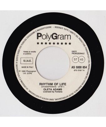 Rhythm Of Life Your Own Sweet Way [Oleta Adams,...] - Vinyl 7", 45 RPM, Promo [product.brand] 1 - Shop I'm Jukebox 