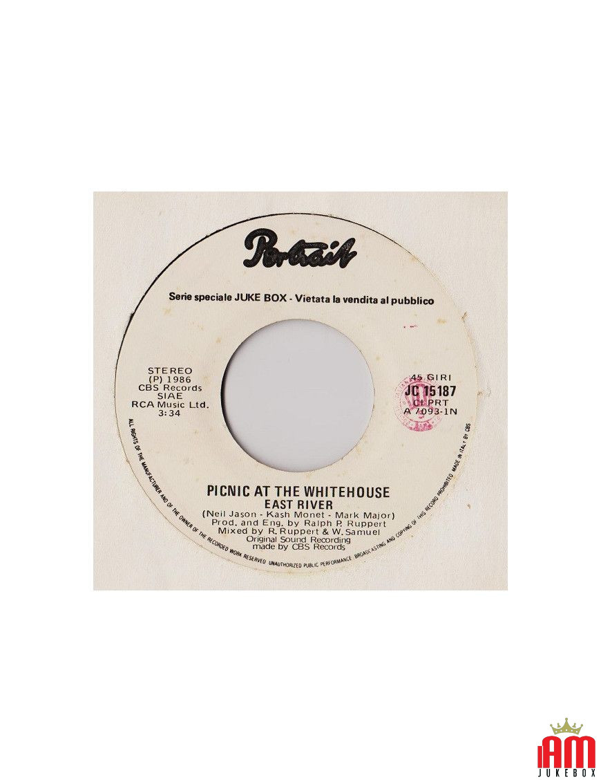 East River Prime Time T.V. [Picnic At The Whitehouse,...] - Vinyl 7", 45 RPM, Jukebox, Stereo [product.brand] 1 - Shop I'm Jukeb