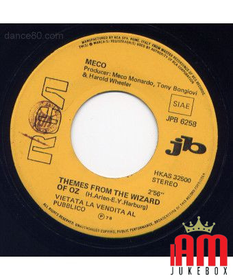 Thèmes du magicien d'Oz Keep On Jumpin' [Meco Monardo,...] - Vinyle 7", 45 tr/min, Jukebox, Stéréo [product.brand] 1 - Shop I'm 