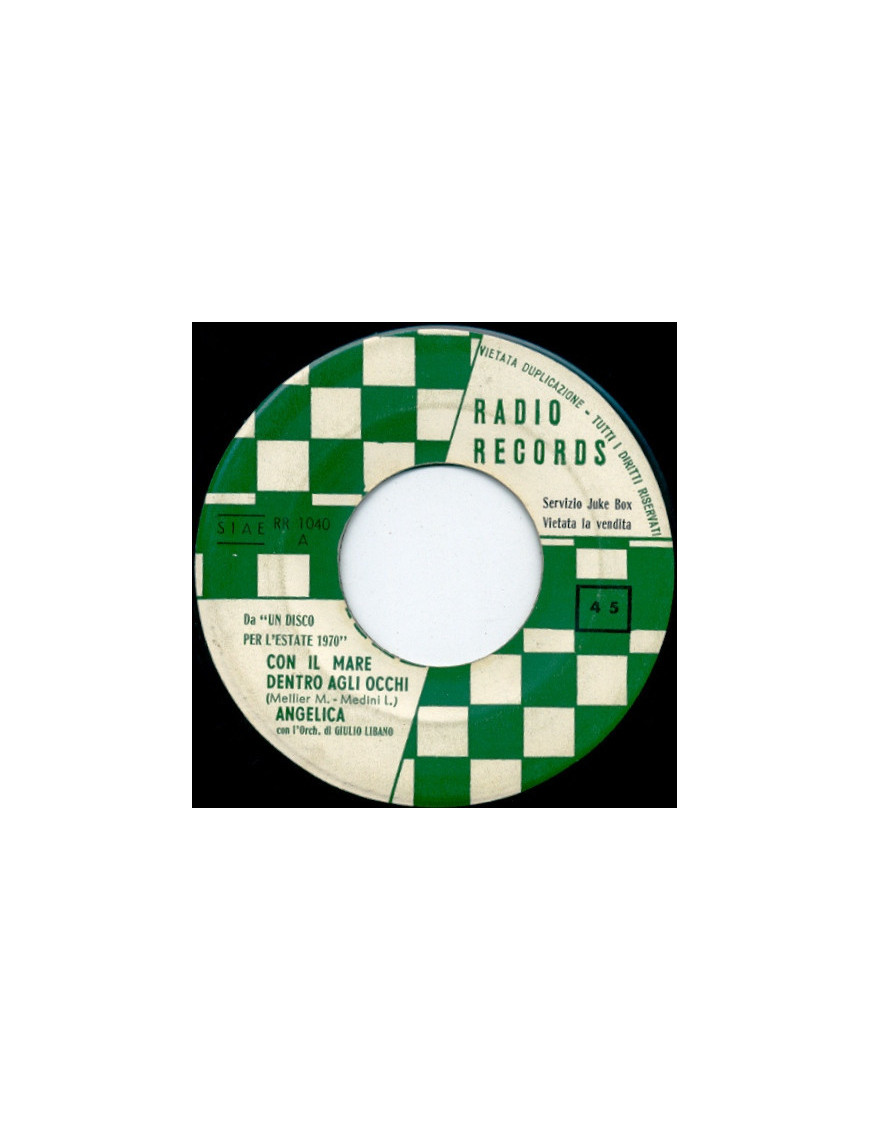 Con Il Mare Dentro Agli Occhi   Nathalie [Angelica (11),...] - Vinyl 7", 45 RPM, Jukebox