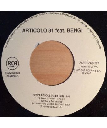 Senza Regole Keep On Movin' [Articolo 31,...] - Vinyl 7", Single, Promo [product.brand] 1 - Shop I'm Jukebox 