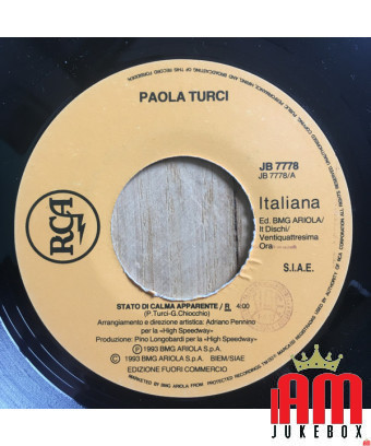 Apparent State of Calm – Dedicated to You [Paola Turci,...] – Vinyl 7", 45 RPM, Promo [product.brand] 1 - Shop I'm Jukebox 