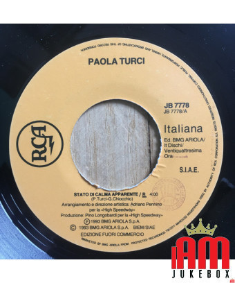 Apparent State of Calm - Dedicated to You [Paola Turci,...] - Vinyl 7", 45 RPM, Promo [product.brand] 1 - Shop I'm Jukebox 