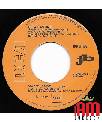 Aber ich möchte auf den Boogie-Mann achten! [Rita Pavone,...] – Vinyl 7", 45 RPM, Jukebox, Stereo