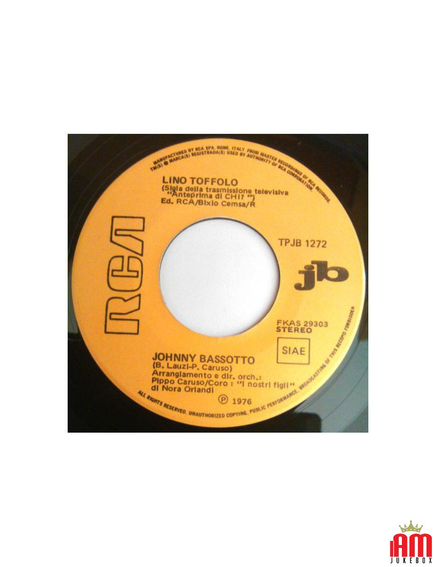 Johnny Bassotto C'est ton doux amour [Lino Toffolo,...] - Vinyl 7", 45 RPM, Jukebox [product.brand] 1 - Shop I'm Jukebox 