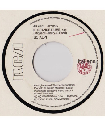 Il Grande Fiume   Questo Folle Sentimento [Scialpi,...] - Vinyl 7", 45 RPM, Promo