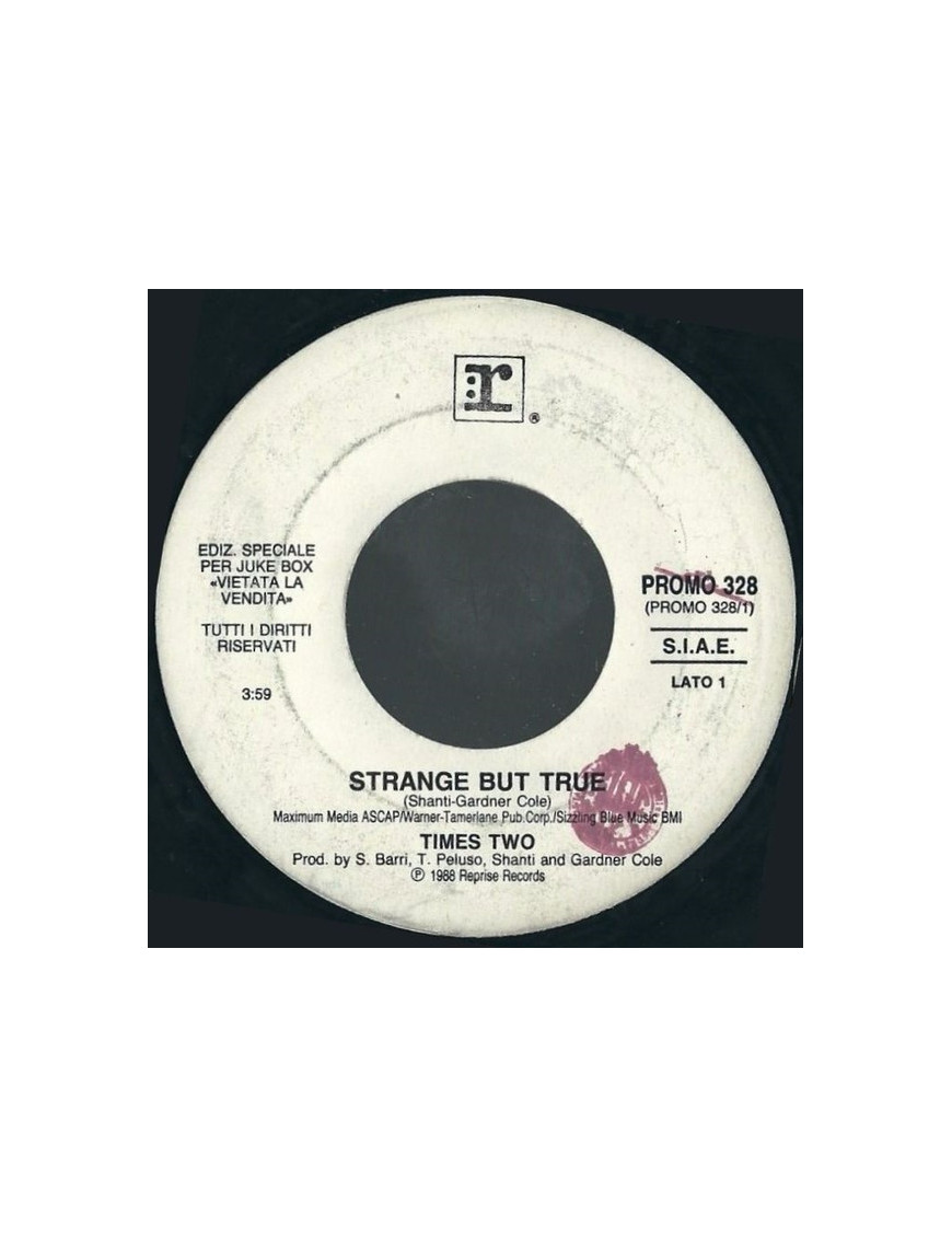 Strange But True   Somewhere In My Heart [Times Two,...] - Vinyl 7", 45 RPM, Jukebox