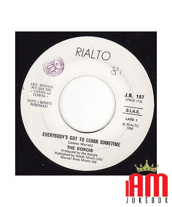 Everybody's Got To Learn Sometime Airborn [The Korgis,...] – Vinyl 7", 45 RPM, Jukebox [product.brand] 1 - Shop I'm Jukebox 