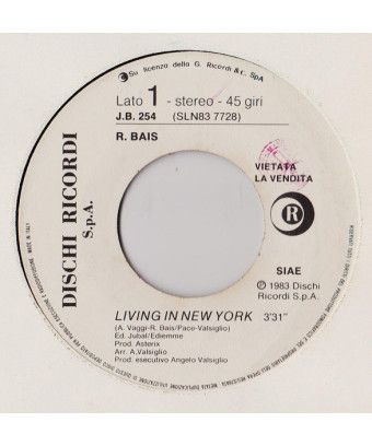 Living In New York Buffalo Soldier [Romano Bais,...] – Vinyl 7", 45 RPM, Promo [product.brand] 1 - Shop I'm Jukebox 