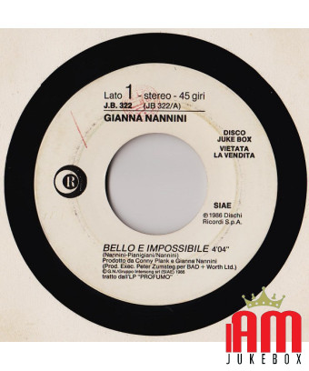 Bello E Impossible Telefonami [Gianna Nannini,...] - Vinyle 7", 45 RPM, Jukebox, Stéréo