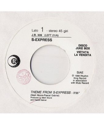 Thème de S-Express Got To Be Certain [S'Express,...] - Vinyle 7", 45 tours, Jukebox, Stéréo [product.brand] 1 - Shop I'm Jukebox