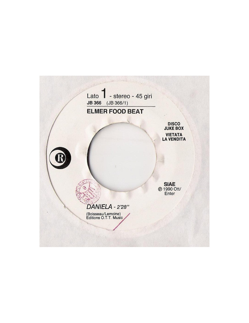 Daniela   3 A.M. Eternal [Elmer Food Beat,...] - Vinyl 7", 45 RPM, Jukebox, Stereo