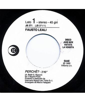 Perchè? Pitzinnos In Sa Gherra [Fausto Leali,...] - Vinyl 7", 45 RPM, Jukebox [product.brand] 1 - Shop I'm Jukebox 