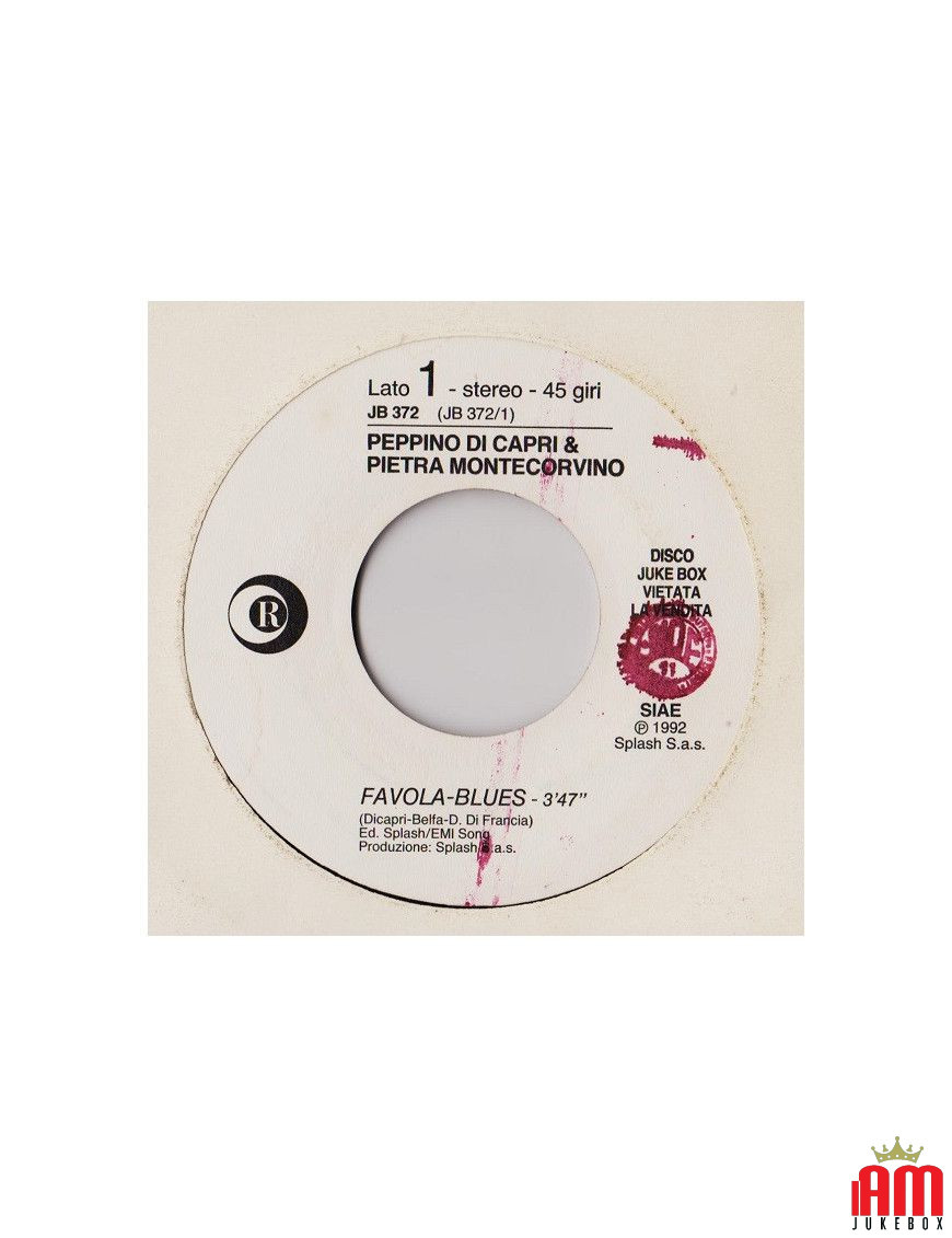 Favola-Blues Italia D'Oro [Peppino Di Capri,...] – Vinyl 7", 45 RPM, Jukebox, Stereo [product.brand] 1 - Shop I'm Jukebox 