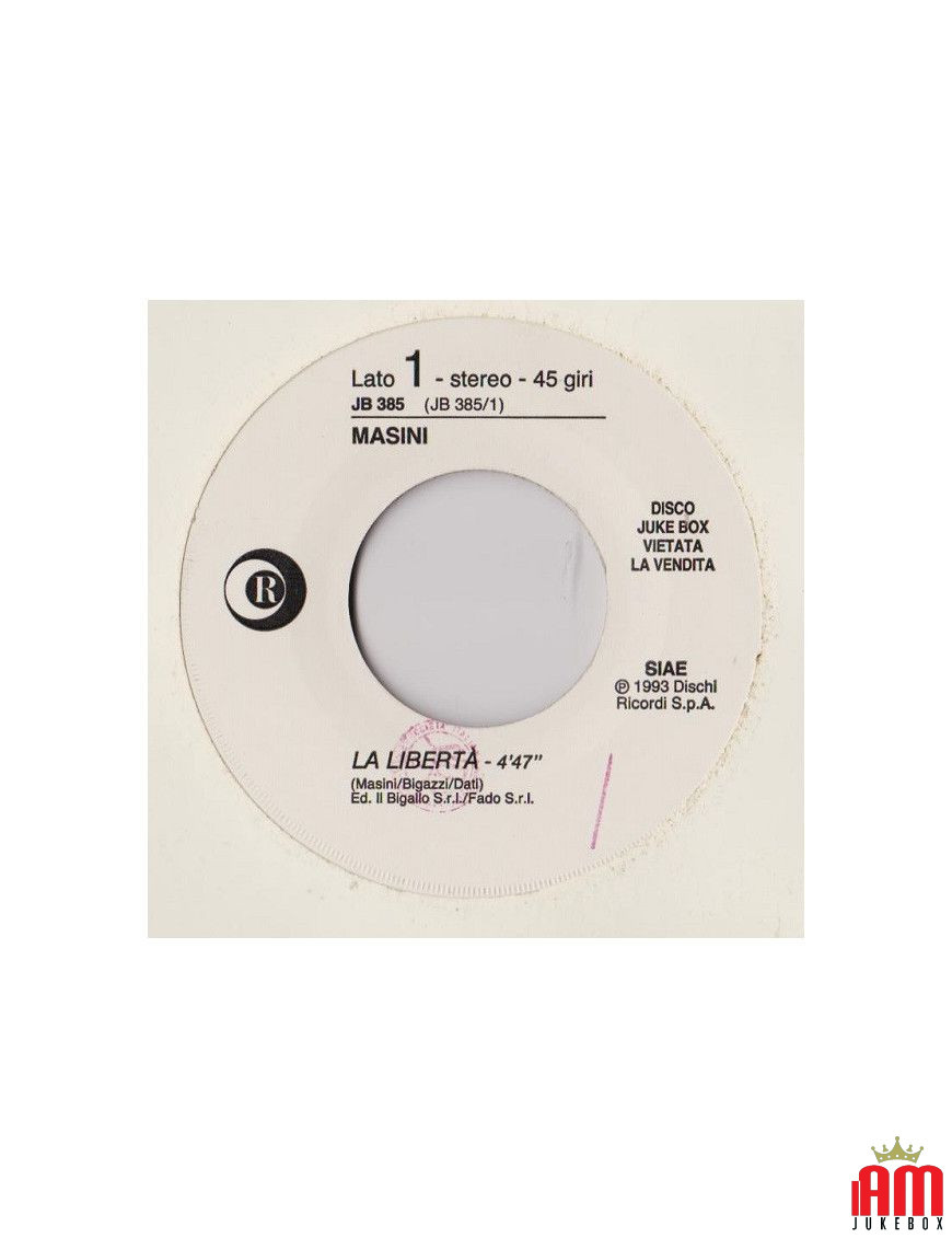 La Libertà House Of The Rising Sun (7" Edit) [Marco Masini,...] - Vinyl 7", 45 RPM, Jukebox, Stereo [product.brand] 1 - Shop I'm