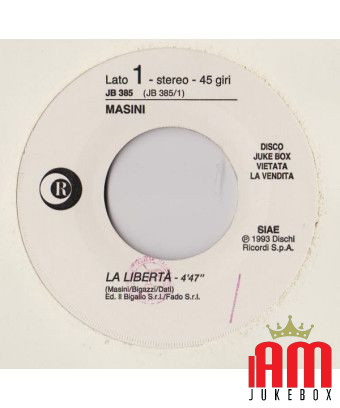 La Libertà House Of The Rising Sun (7" Edit) [Marco Masini,...] - Vinyl 7", 45 RPM, Jukebox, Stereo [product.brand] 1 - Shop I'm